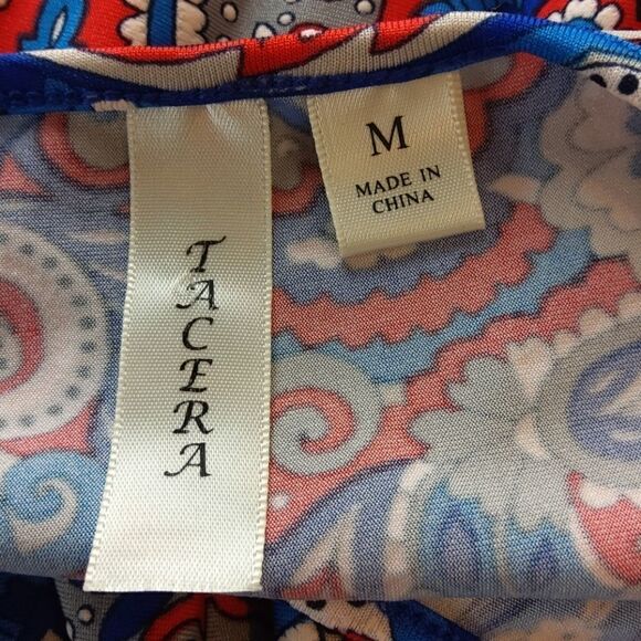 Tacera 3/4 sleeve Paisley textured print dress - Picture 11 of 11